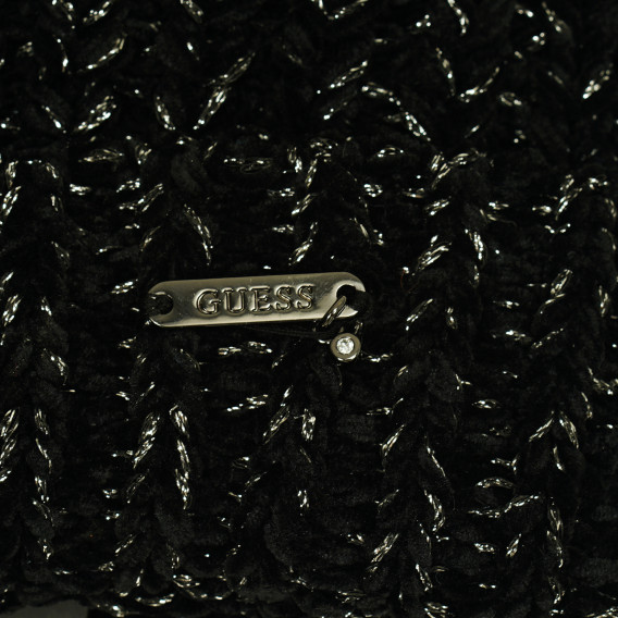 Căciulă neagră tricotată cu fire de argint pentru fete Guess 182190 3