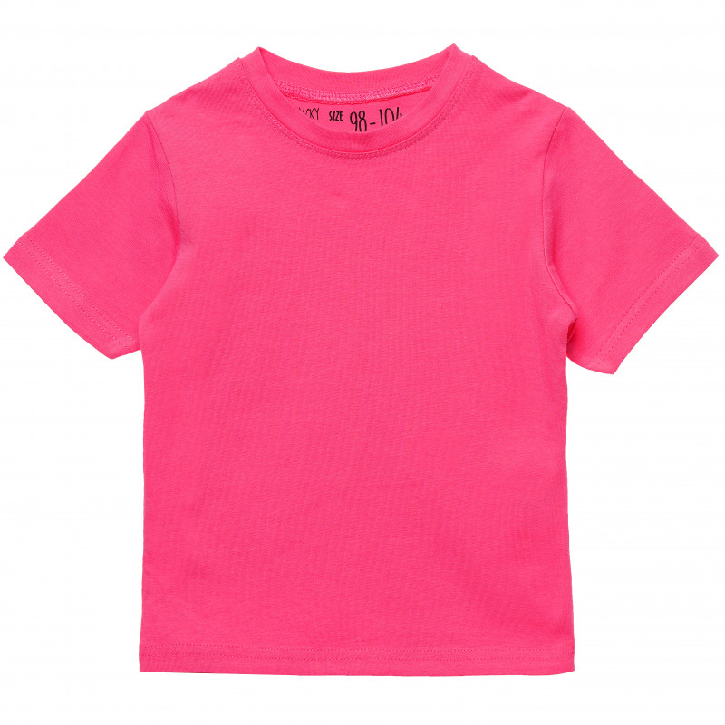 Tricou de bumbac pentru fete - roz  182239