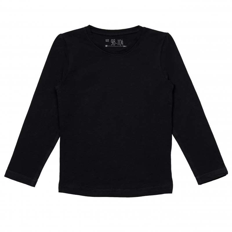 Bluză din bumbac, culoarea neagră, pentru fete  182277