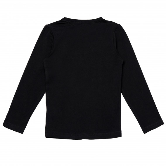 Bluză din bumbac, culoarea neagră, pentru fete FZ frendz 182279 2