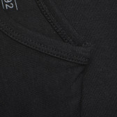 Tricou din bumbac negru pentru fete FZ frendz 182282 4