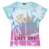 Tricou de bumbac pentru fete, aloha Your Fashion Trend 182326 