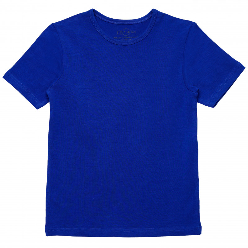 Tricou de bumbac pentru băieți, albastru regal  182390