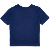 Tricou albastru, din bumbac, cu gât în V, pentru băieți  Disney 182542 2