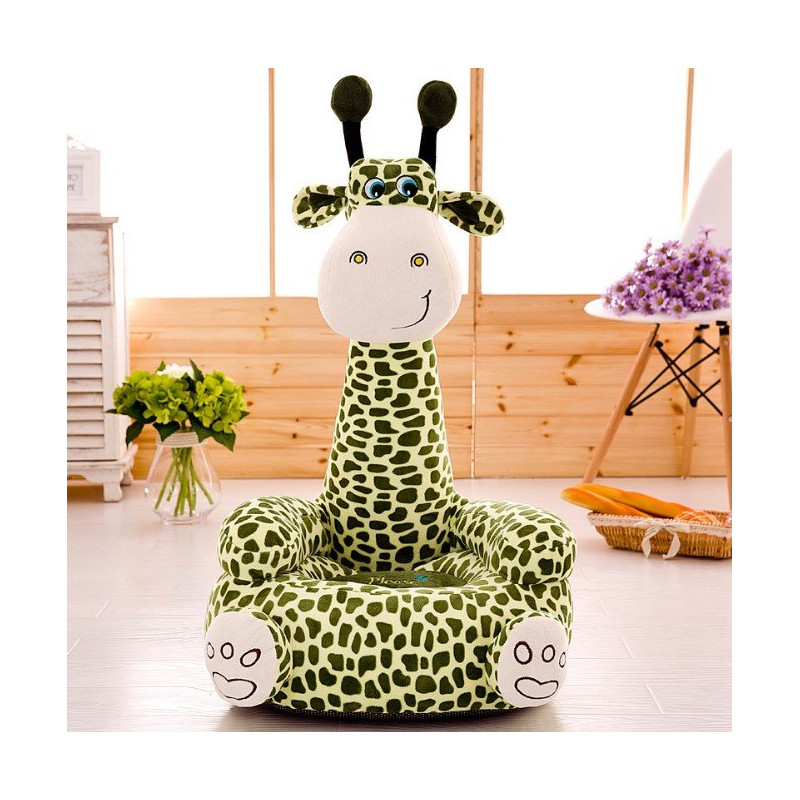 Fotoliu / puf pentru bebeluși - Girafă verde  182668