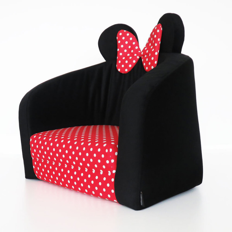 Fotoliu pliabil pentru copii - Minnie Mouse, roșu  182699