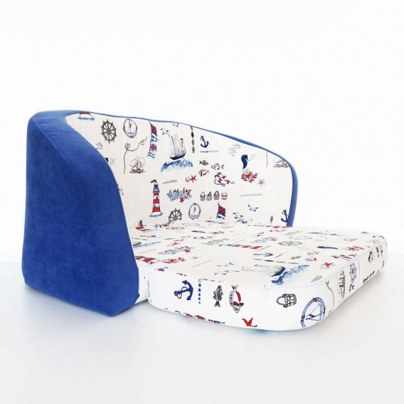Canapea extensibilă pentru copii - mare albastră HomyDesign 182746 4