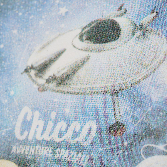 Bluză de bumbac cu mânecă lungă pentru băieți, cu imprimeu spațial Chicco 182792 4