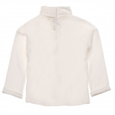Bluză polo de bumbac pentru fete, albă Chicco 182798 2