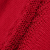 Poncho tricotat cu glugă pentru fetiță, roșu Chicco 182829 4