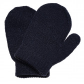 Mănuși de tricot pentru băieți, albastre , cu deget Idexe 182882 