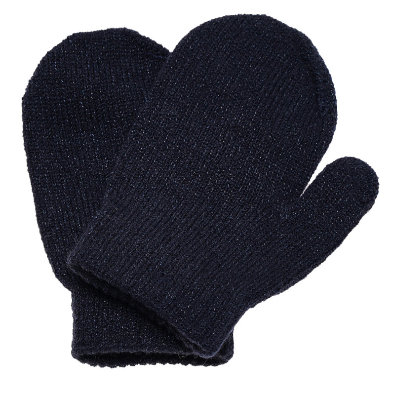 Mănuși de tricot pentru băieți, albastre , cu deget  182882