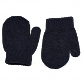 Mănuși de tricot pentru băieți, albastre , cu deget Idexe 182883 2