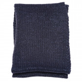 Fular circular tricotat pentru fete, albastru simplu Idexe 182885 2