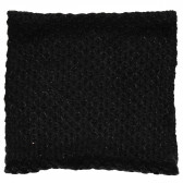 Fular circular tricotat, negru simplu pentru fete Idexe 182887 2