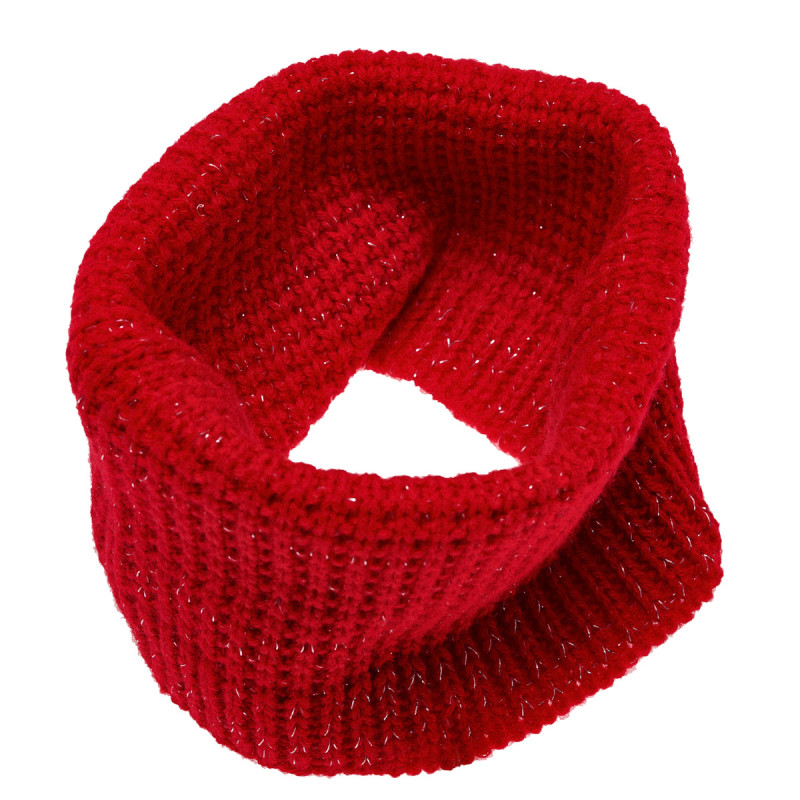 Fular tricotat pentru fete, roșu aprins  182890