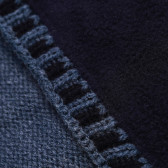 Fular tricotat cu  tricot decorativ pentru băieți, albastru Idexe 182895 3
