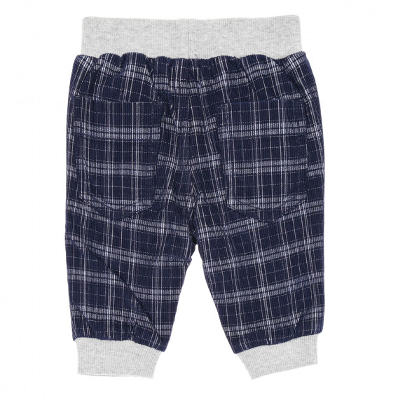 Pantaloni din bumbac, pentru bebeluși, culoare albastră Chicco 183047 4