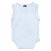 Body din bumbac pentru bebeluși, albastru Chicco 183070 4