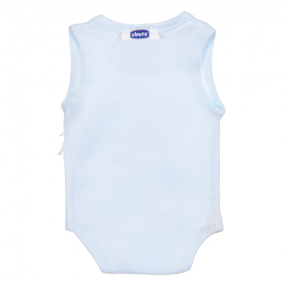 Body din bumbac pentru bebeluși, albastru Chicco 183070 4