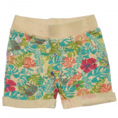 Pantaloni scurți din bumbac cu imprimeu floral tropical pentru fete Boboli 183078 