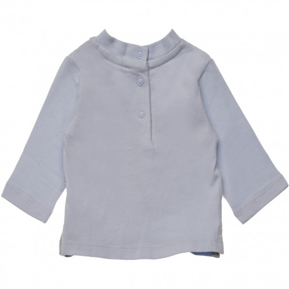 Tricou din bumbac cu mâneci lungi pentru băieți, albastru Chicco 183129 2