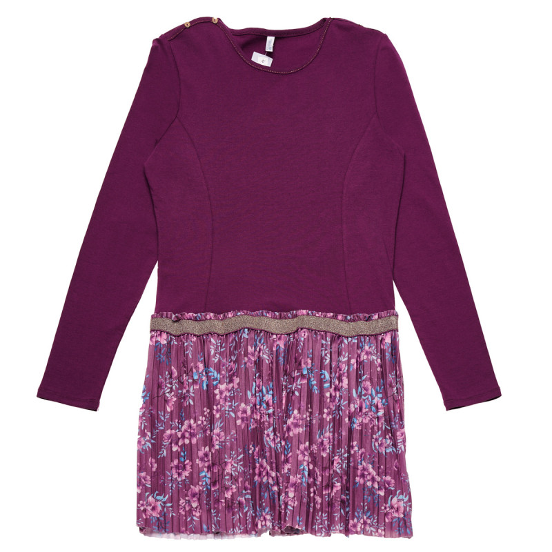 Rochie violet cu flori, pentru fete  183483
