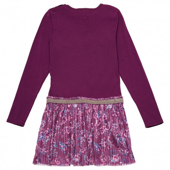 Rochie violet cu flori, pentru fete Idexe 183484 2