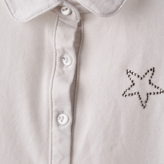 Bluză albă cu guler, pentru fete Idexe 183549 2