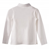 Bluză albă cu guler, pentru fete Idexe 183551 4