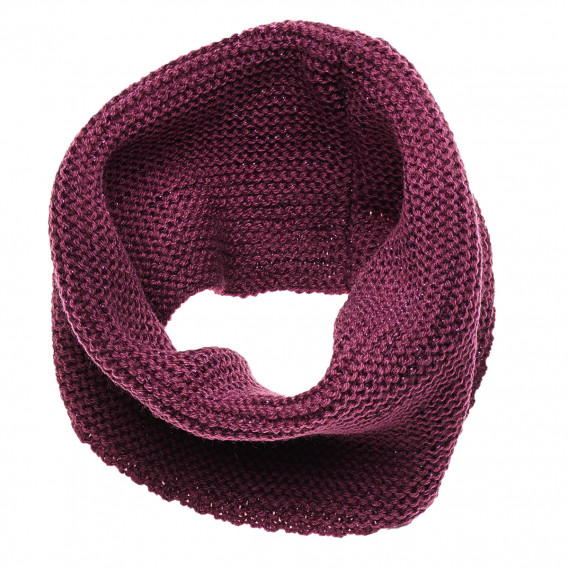 Fular circular tricotat violet, acrilic pentru fete Idexe 183946 