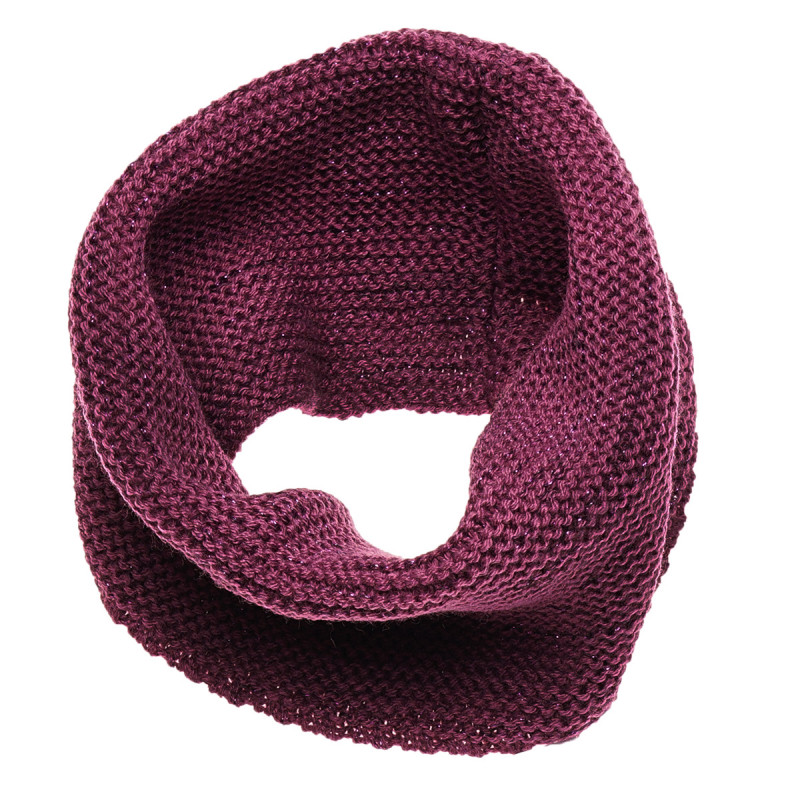 Fular circular tricotat violet, acrilic pentru fete  183946