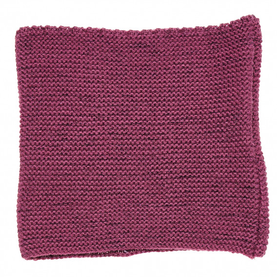 Fular circular tricotat violet, acrilic pentru fete Idexe 183948 3