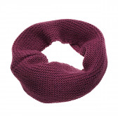 Fular circular tricotat violet, acrilic pentru fete Idexe 183949 4