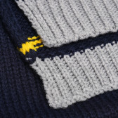 Fular acrilic tricotat în albastru pentru baieți Idexe 183980 2