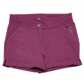 Pantaloni scurți pentru fete, violet Idexe 184007 