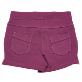 Pantaloni scurți pentru fete, violet Idexe 184008 2