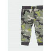 Pantaloni din bumbac cu imprimeu de camuflaj pentru băieți Boboli 184062 5
