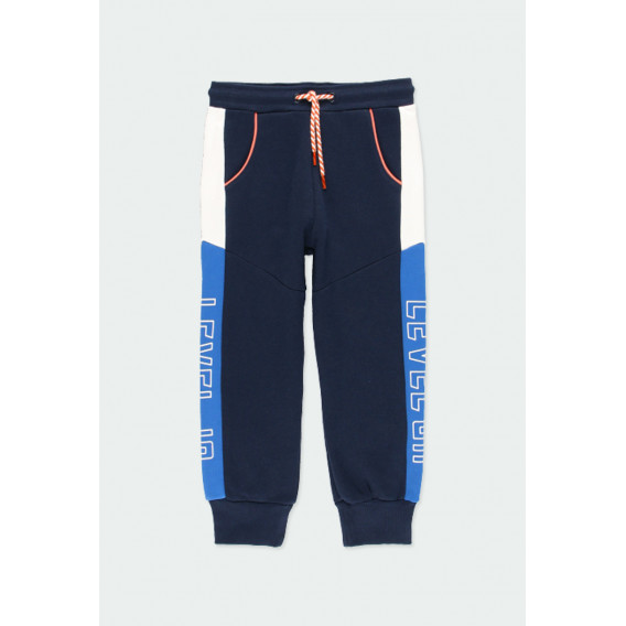 Pantaloni sport cu accente de culoare pentru băieți Boboli 184099 