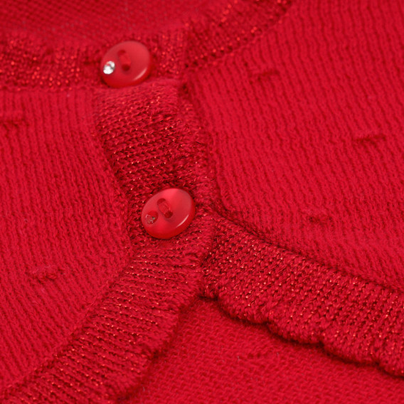 Cardigan roșu scurt pentru bebeluși Idexe 184331 3