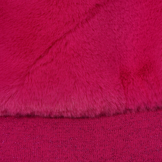 Jachetă bombardier roz de pluș, pentru fete Guess 184347 3