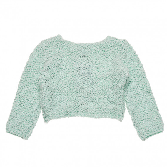 Cardigan tricotat de culoare mentă pentru fete Idexe 184358 2
