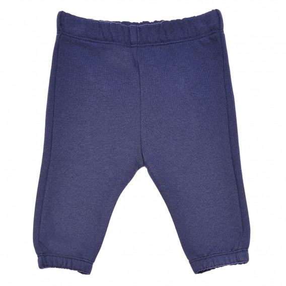 Pantaloni din bumbac, pentru bebeluși, albastru închis Idexe 184662 