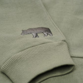 Pantaloni verzi cu buzunar cangur, pentru bebeluși Birba 184681 4