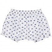 Pantaloni pentru bebeluși, albi cu imprimeu peștișori Chicco 185007 2