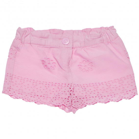 Pantaloni scurți din bumbac pentru bebeluși, roz Chicco 185031 