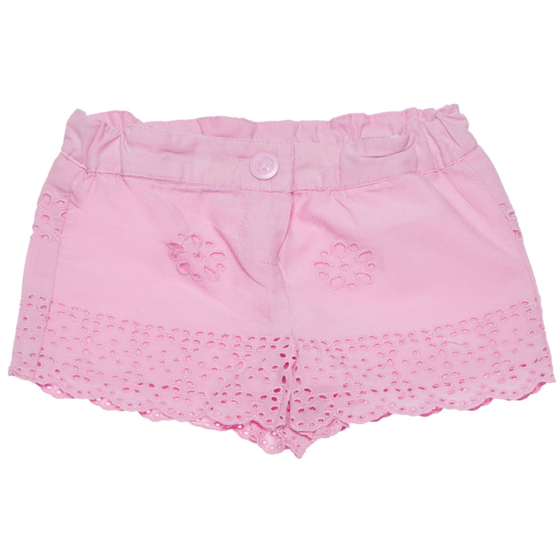 Pantaloni scurți din bumbac pentru bebeluși, roz  185031