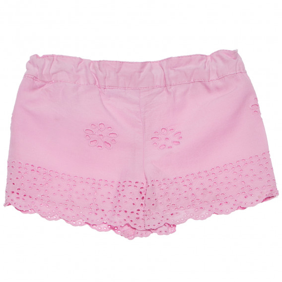 Pantaloni scurți din bumbac pentru bebeluși, roz Chicco 185032 2
