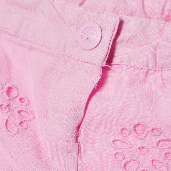 Pantaloni scurți din bumbac pentru bebeluși, roz Chicco 185033 3