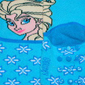 Șosete pentru fete, albastre cu imprimeu Frozen Disney 185402 3